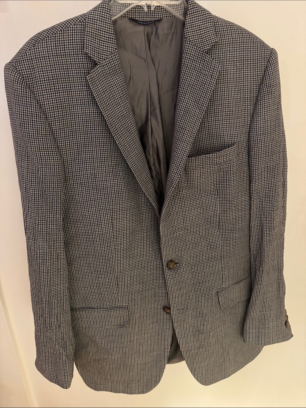 ✨Vintage✨ Men's RALPH LAUREN Black and White Houndstooth Sport Coat